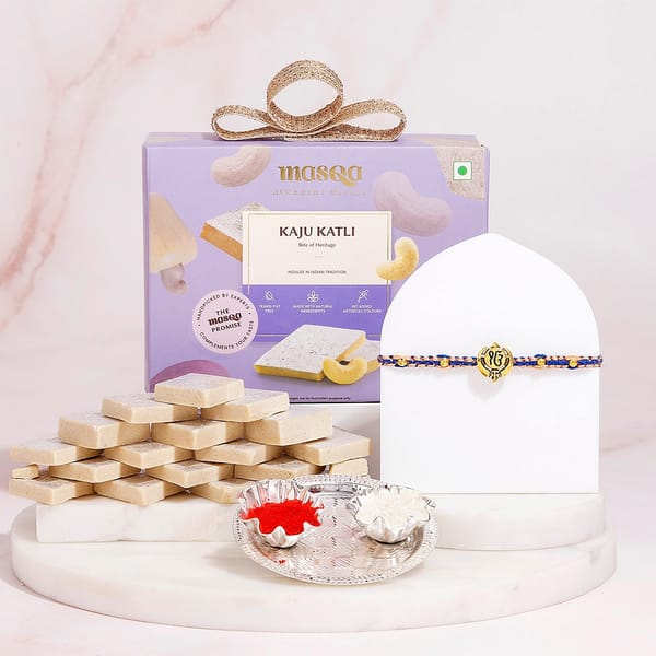 Divine Rakhi & Kaju Delights Gift Hamper