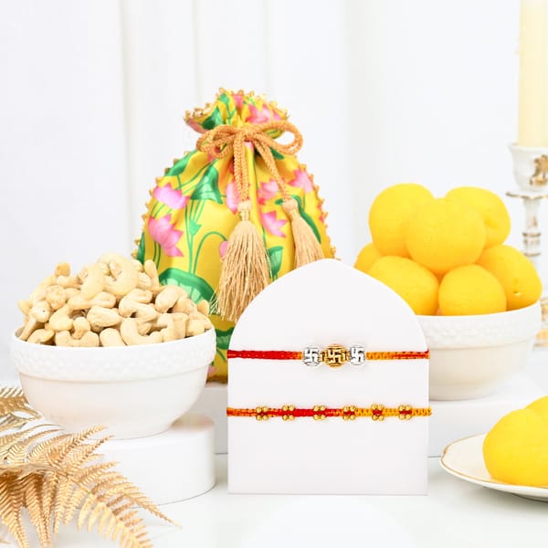 Divine Threads And Treats Rakhi Hamper