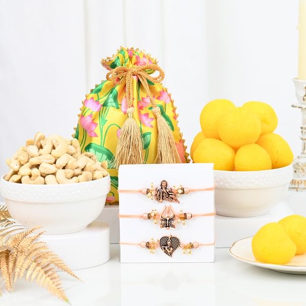 Divine Trio Rakhi Hamper