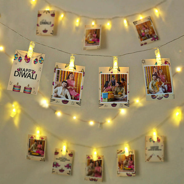 Diwali Decor Personalized LED Clip Lights