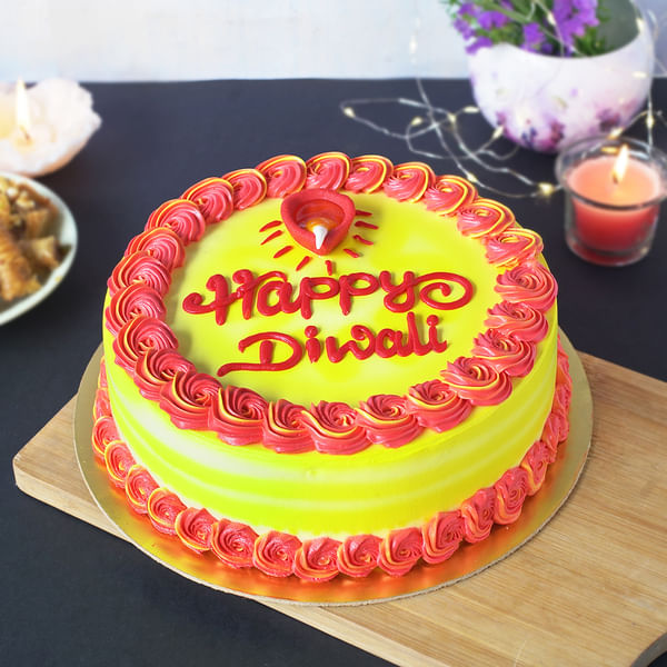 Diwali Diya Cake (1 Kg)