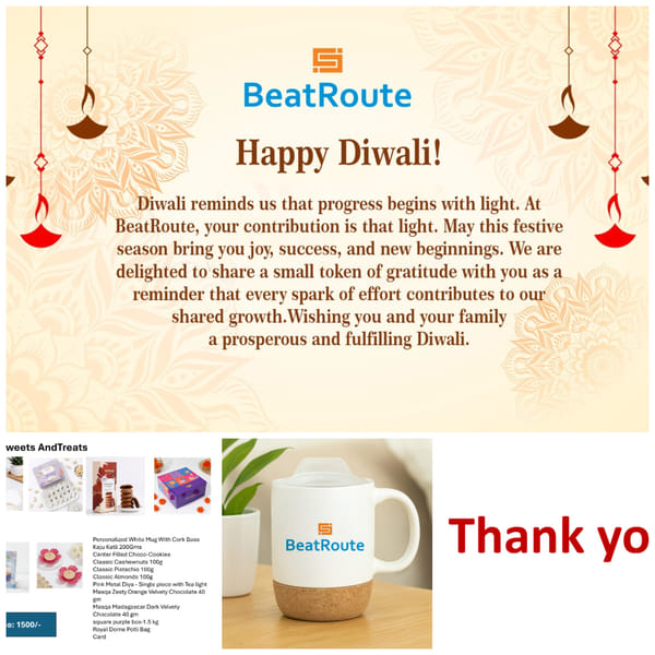 Diwali hamper with Cork Mug (BEATROUTE INNOVATIONS PRIVATE LIMITED)