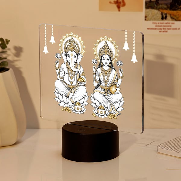 Diwali Lakshmi Ganesha LED Lamp