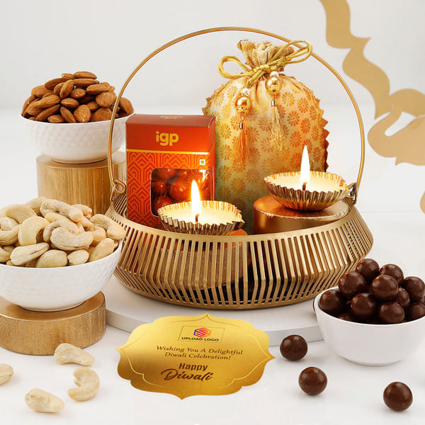 Diwali Lights And Delights Gift Basket