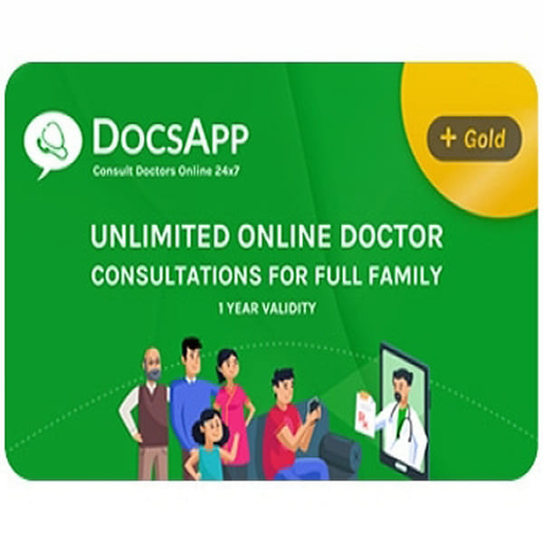 DocsApp Gold | Unlimited Doctor Consultation E-Gift Card