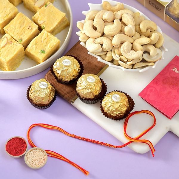 Dori Dhaaga with Soan Papdi with Nuts & Chocolates