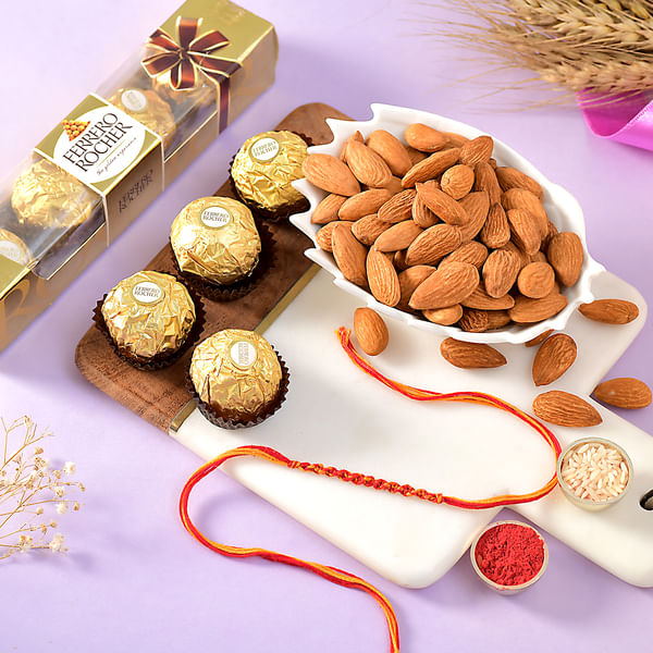 Dori Dhaga Almonds and Ferrero Rocher Hamper