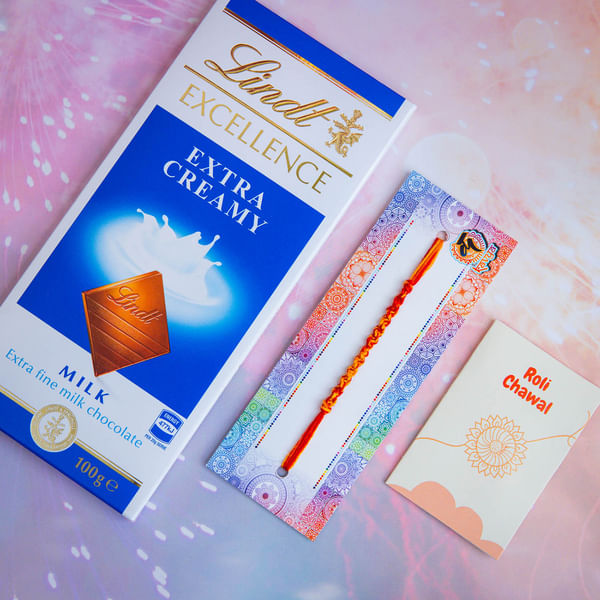 Dori Dhaga Thread with Lindt Extra Creamy Bar