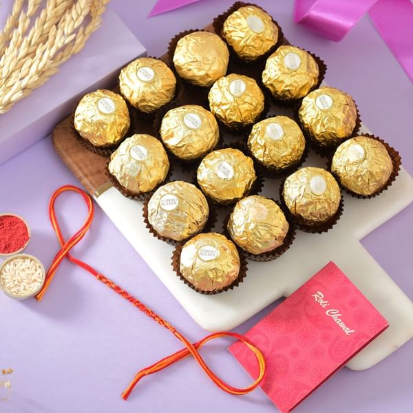 Dori Dhaga With Ferrero Rocher