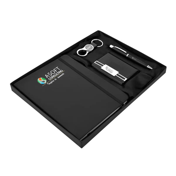 Double Decker 6 in 1 Gift Set (Black Color)