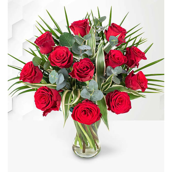 Dozen Roses Valentine's Day Arrangement
