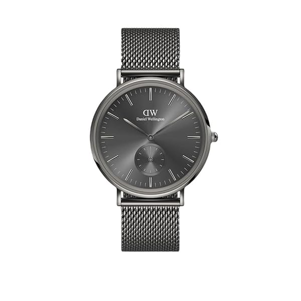 DW Classic Analog Watch for Man with Graphite Grey Round Dial & Graphite Bracelet Band