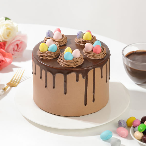 Easter Egg Nest Chocolate Cake