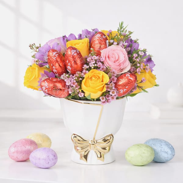 Easter Floral Bliss & Lindt Arrangement
