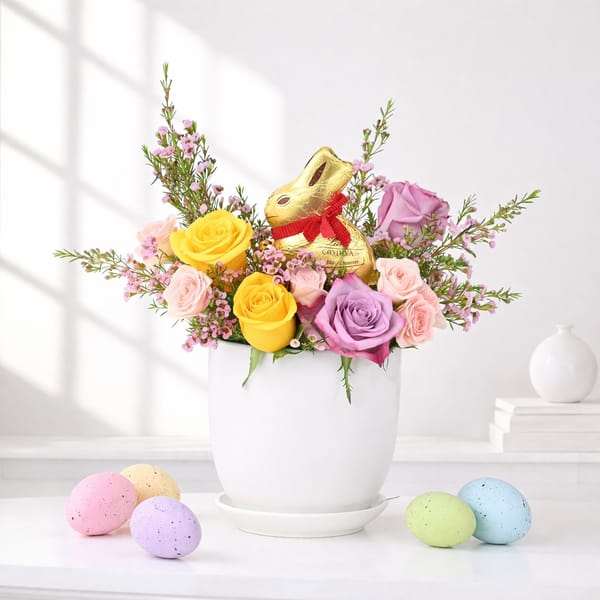 Easter Special Blooms & Lindt Arrangement
