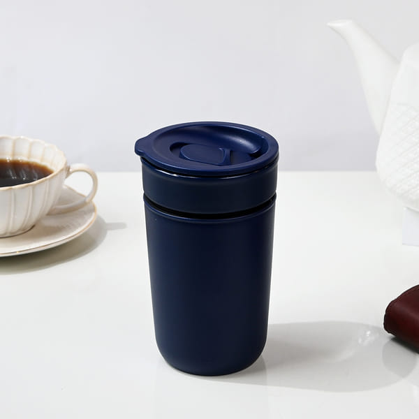 Eco-Friendly Blue Ceramic Tumbler