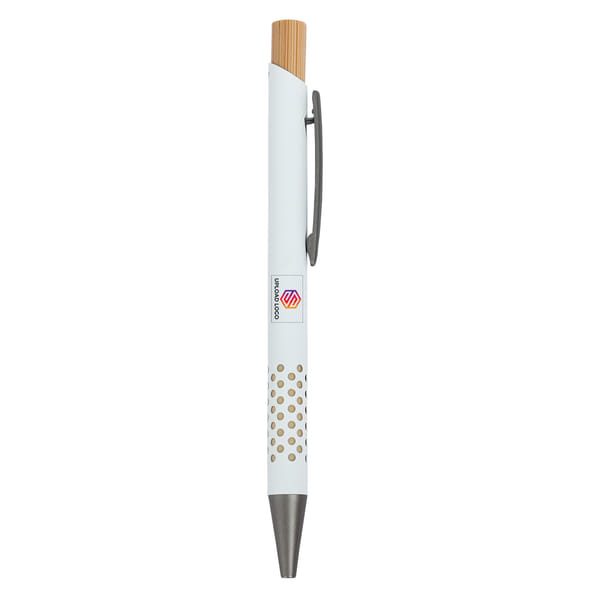 Eco-Friendly Metal Pen with Bamboo Top