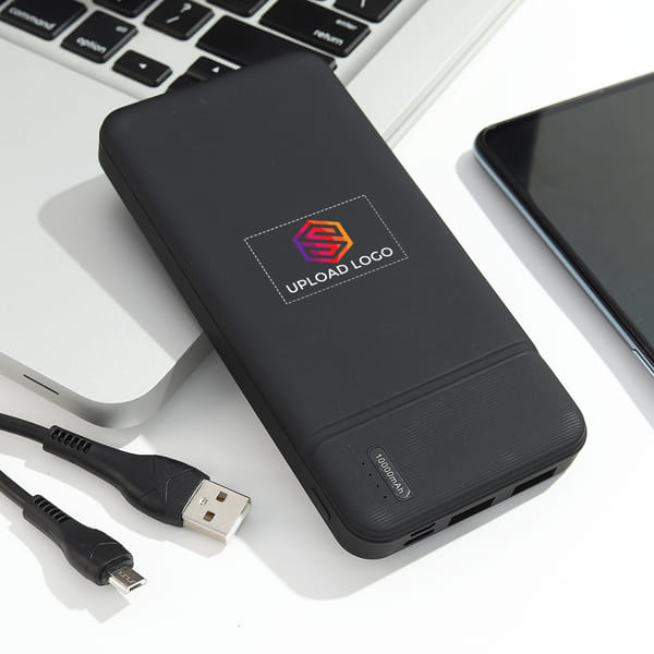 Effective Black Powerbank with Enlight 10000 mAh