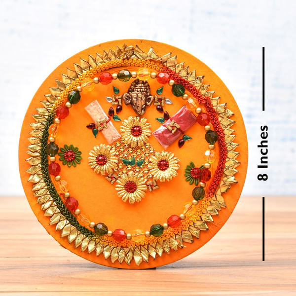 Elegant Bhaidooj Tikka Thali