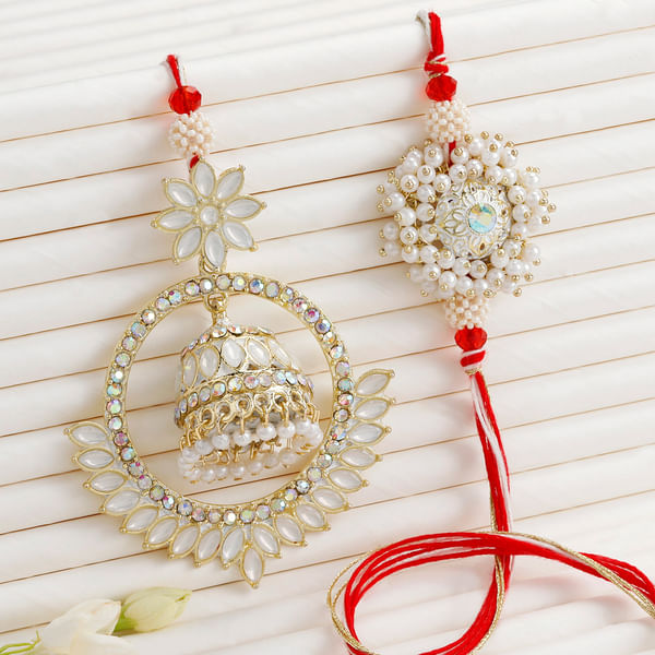 Elegant Chandrakala Bhaiya Bhabhi Rakhi