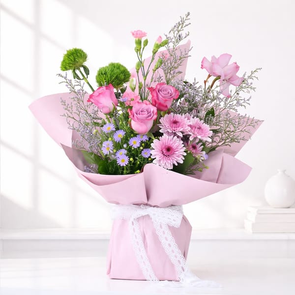 Elegant Purple Floral Bouquet