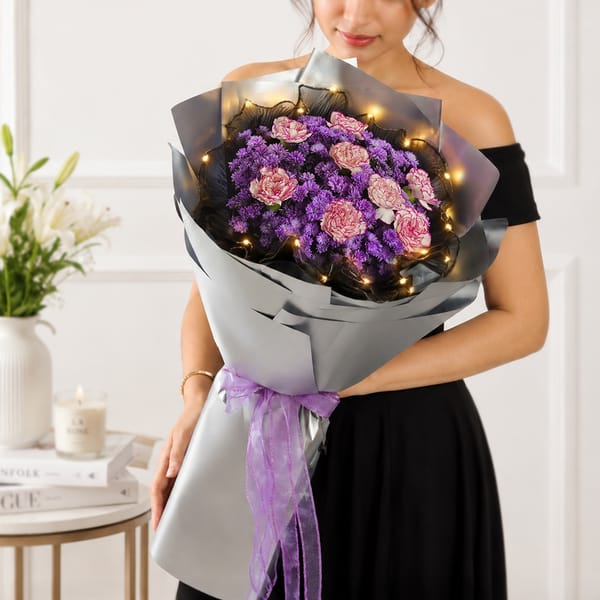 Elegant Purple Flower Bouquet