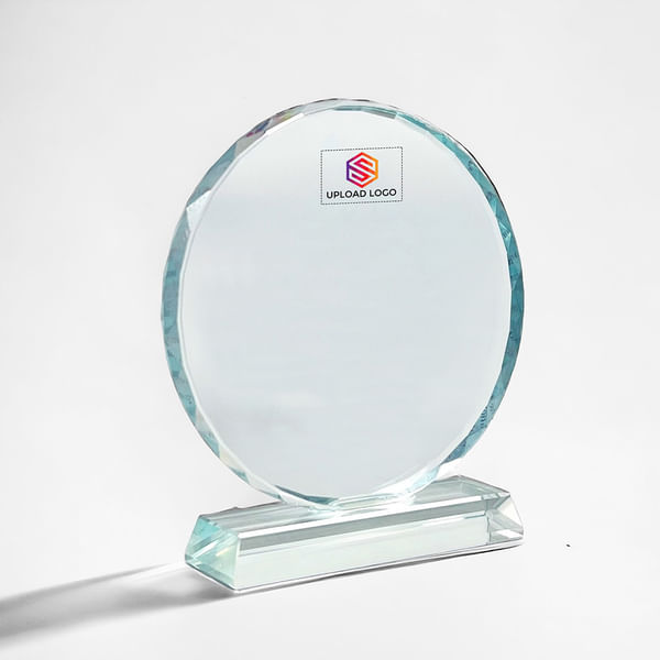 Elegant Round Crystal Trophy