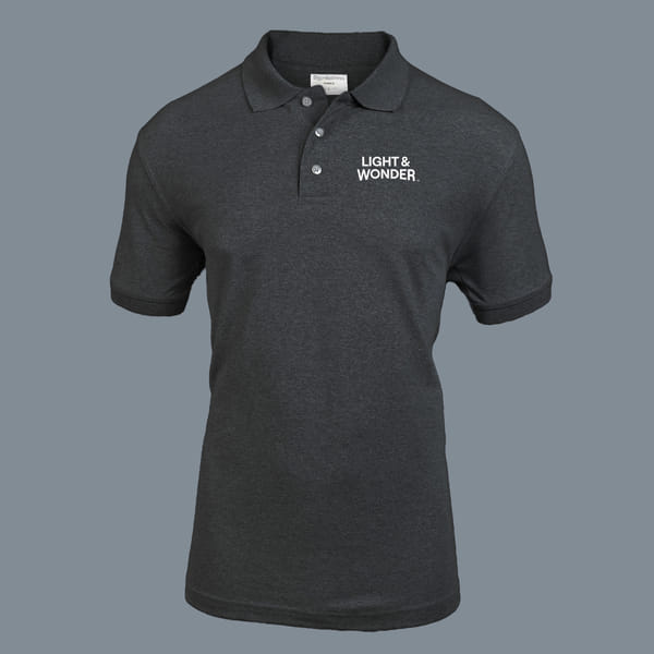 Embroidered Classy Polo T-shirt for Women (Charcoal Grey)
