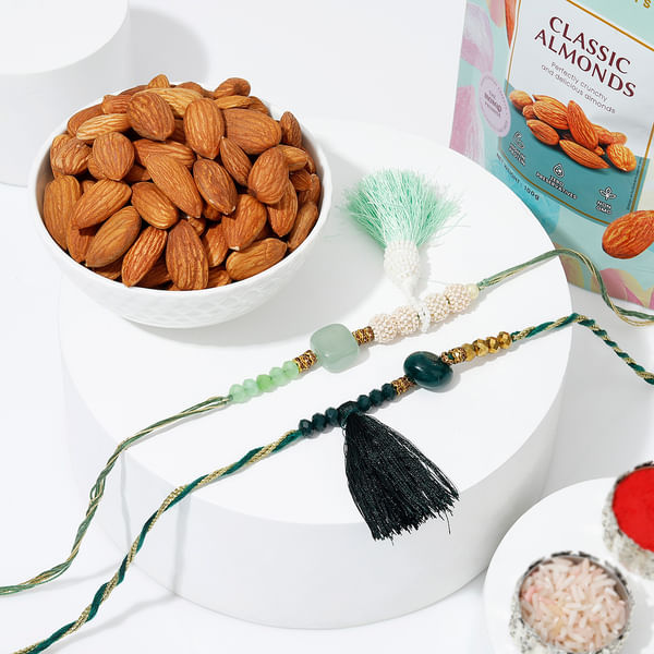 Emerald Bliss Rakhis Combo