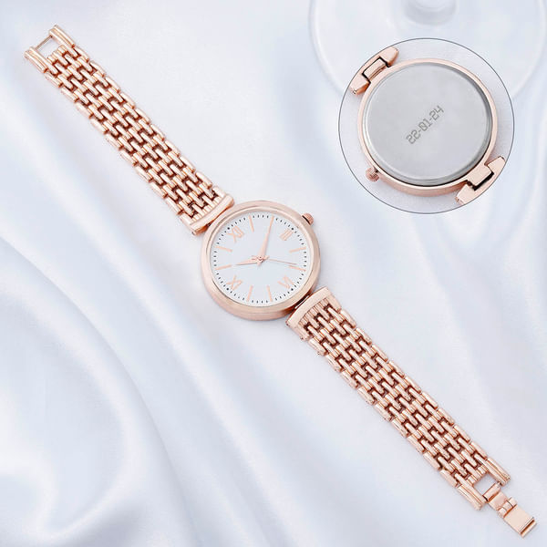 Enchanting Rose Gold Signature Watch - Personalized