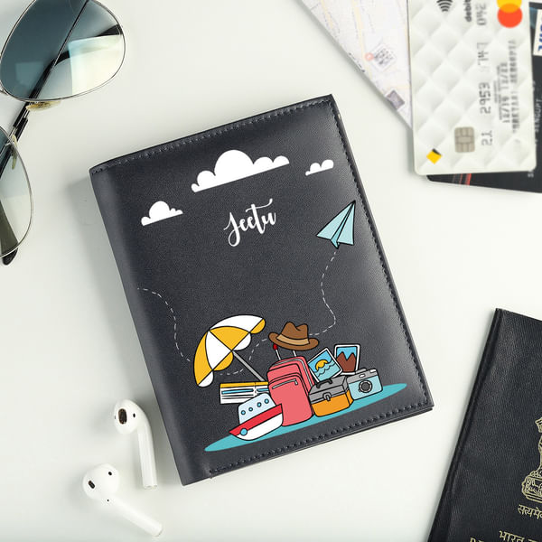 Escape Personalized Passport Cover for Him