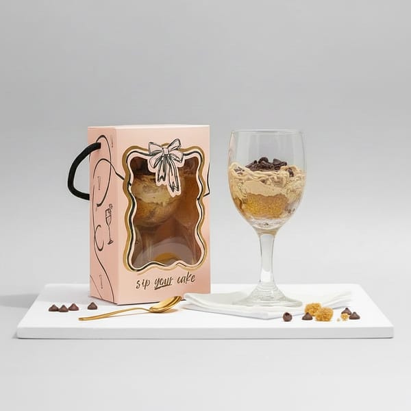 Espresso Velvet Wine Glass Cake