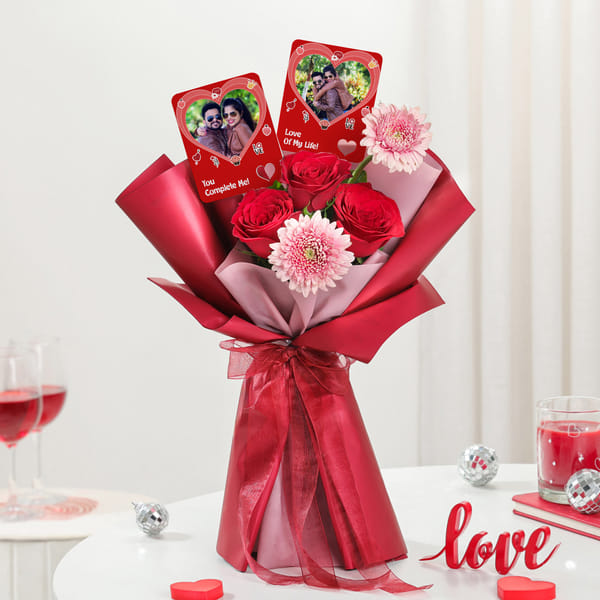 Eternal Love Personalized Fridge Magnets Bouquet