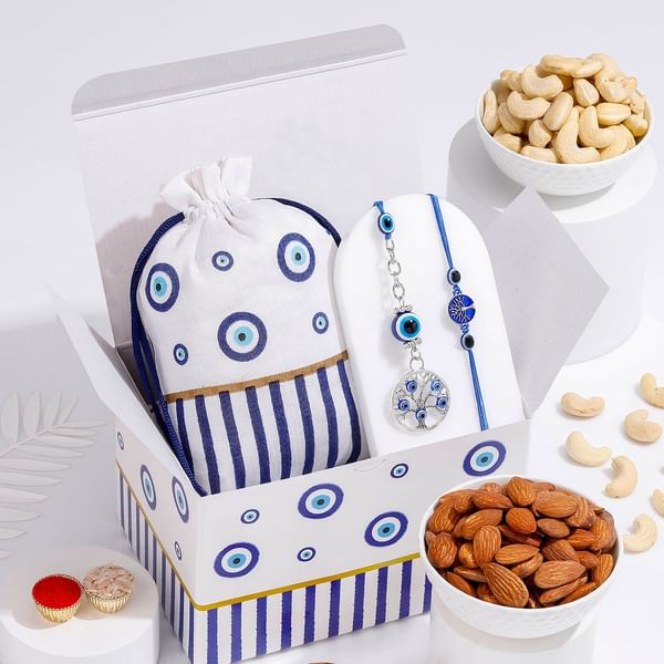 Evil Eye Bhaiya Bhabhi Rakhi Hamper