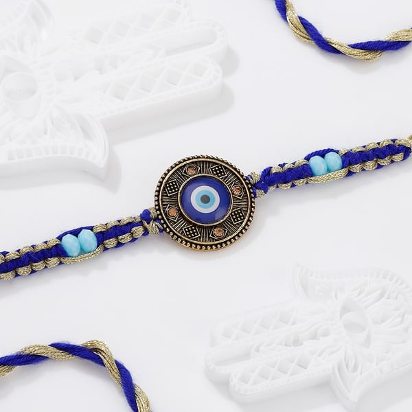 Evil Eye Braided Thread Rakhi
