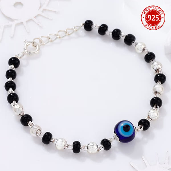 Evil Eye Kids 925 Sterling Silver Rakhi Bracelet