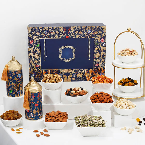 Exotic Nuts And Nibbles Gourmet Gift Box