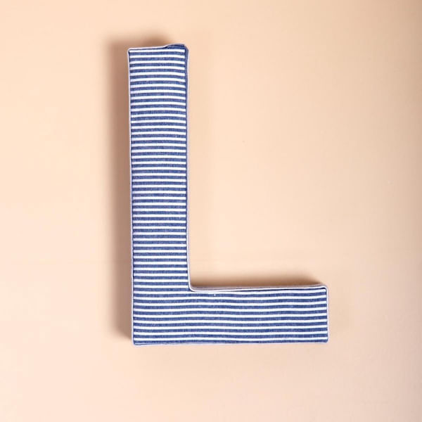 Fabric Letter - Blue