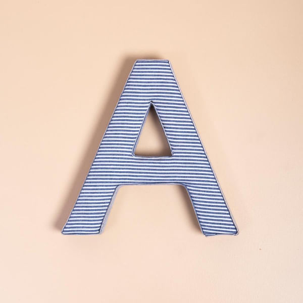 Fabric Letter - Blue