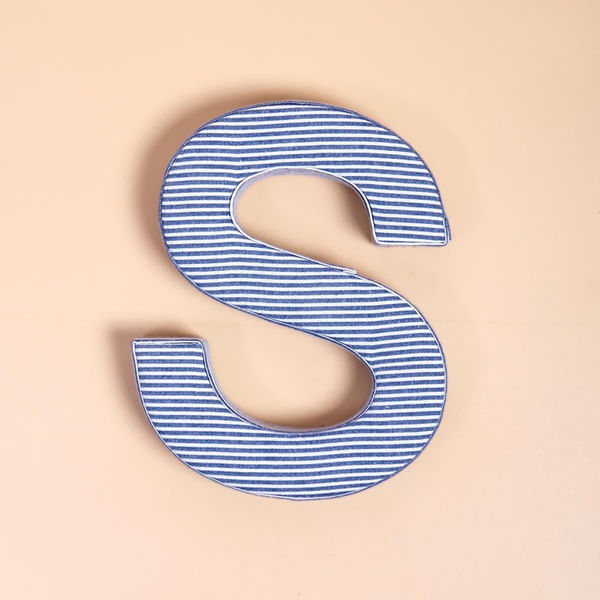 Fabric Letter - Blue
