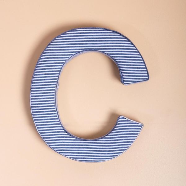 Fabric Letter - Blue