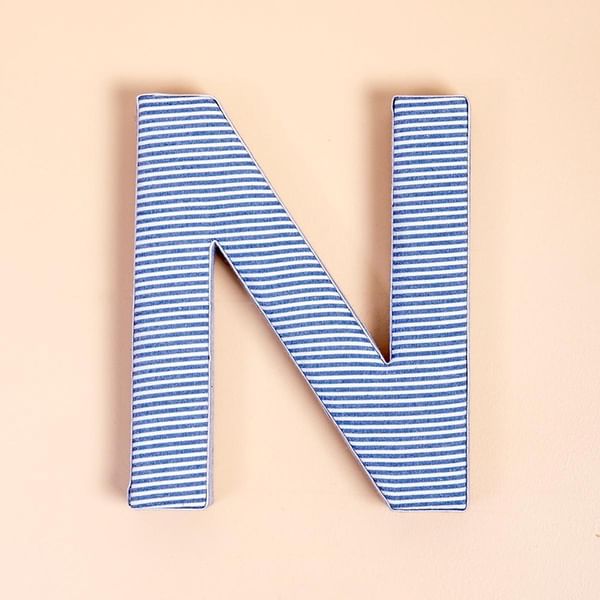 Fabric Letter - Blue