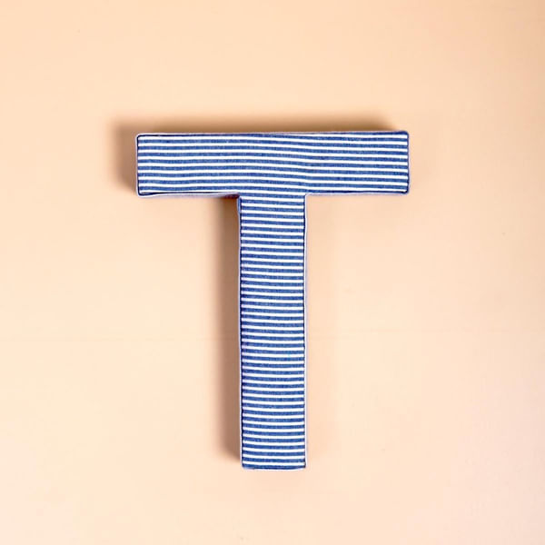 Fabric Letter - Blue