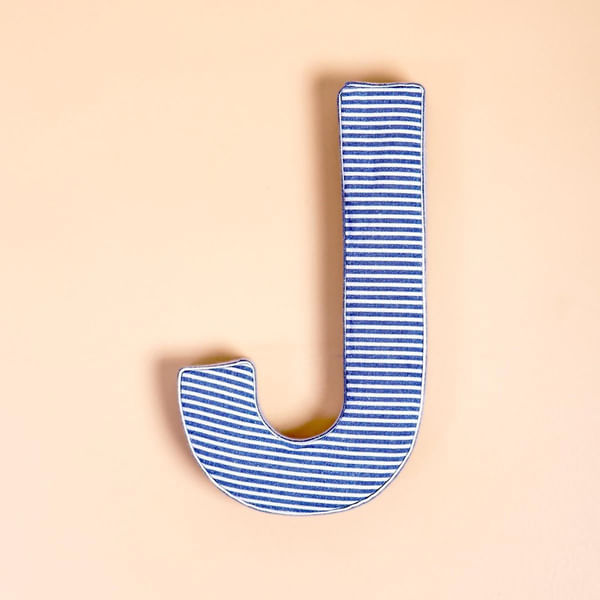 Fabric Letter - Blue