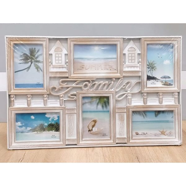 Family Collage Photo Frame - White