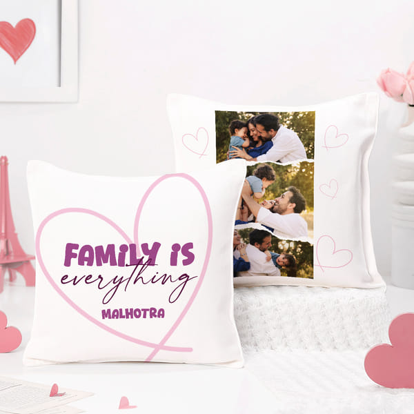 Family Moments Personalized Cushion
