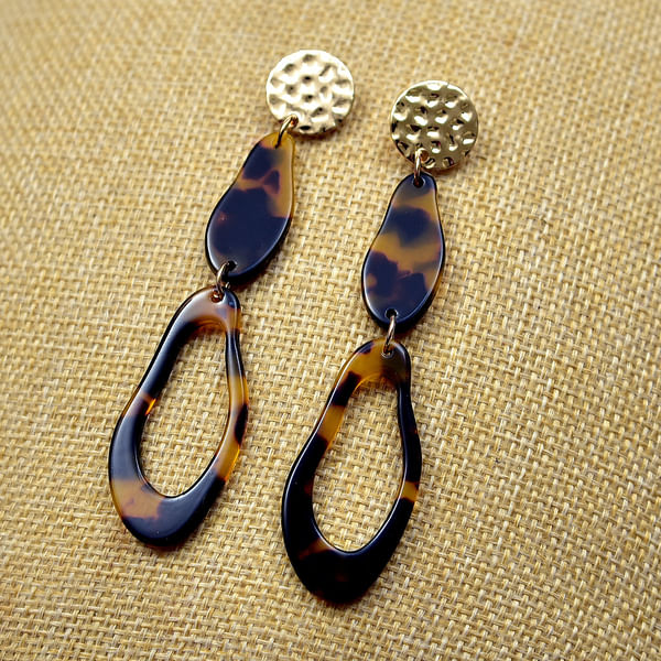 Fancy Animal Print Abstract Earrings