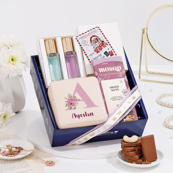 Fashionista Luxe Charm Personalized Gift Hamper For Christmas