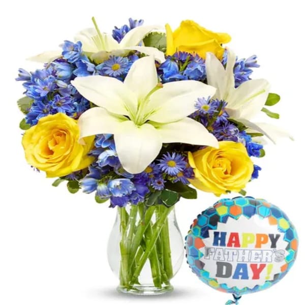 Father's Day Blue Skies Floral Bouquet