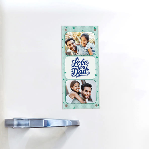 Father's Day Personalized Love You Dad Fridge Magnet